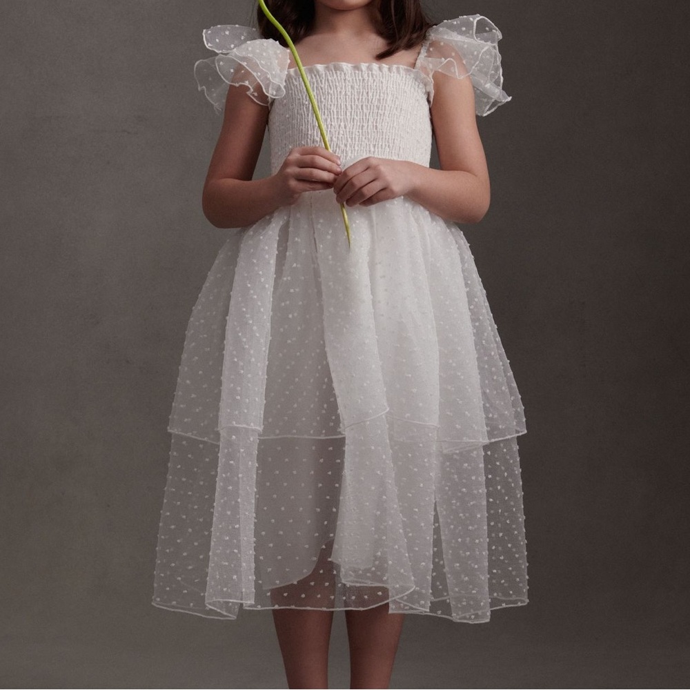 NWOT, Anthropologie Weddings BHLDN Delfi Collective Flower Girl Dress, 2/2T